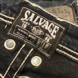 Salvage blues jeans from the buckle 34L